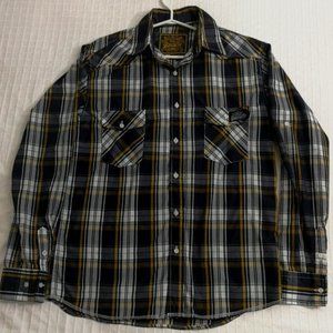 SuperFly casual button down long sleeve shirt. Size medium.